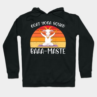 Goat Yoga Squad Baaa Maste Yogi Meditation Yoga Hoodie